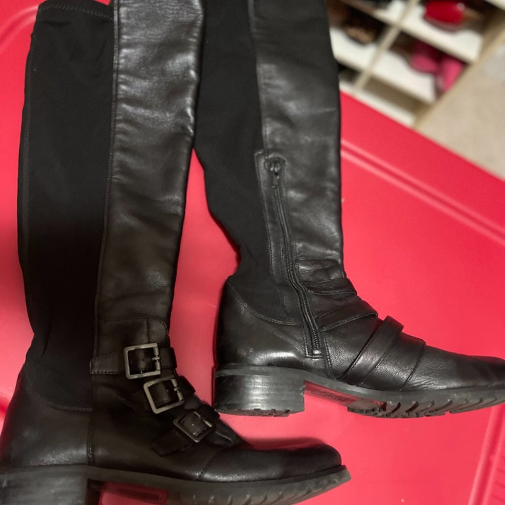 'Vince Camuto' Over-the-Knee Boots with Buckles 8M